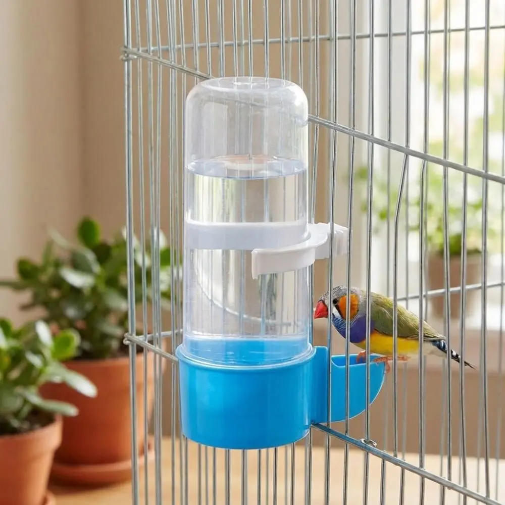 240ML Capacity Automatic Bird Feeder Leak-Proof Plastic Bird Water Dispenser Hummingbird Feeder Detachable Base