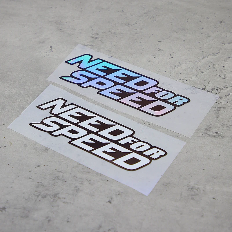 1 Buah Stiker Need For Speed Tahan Air Holografik Warna-warni Perekat untuk Mobil Laptop Buat Kustomisasi