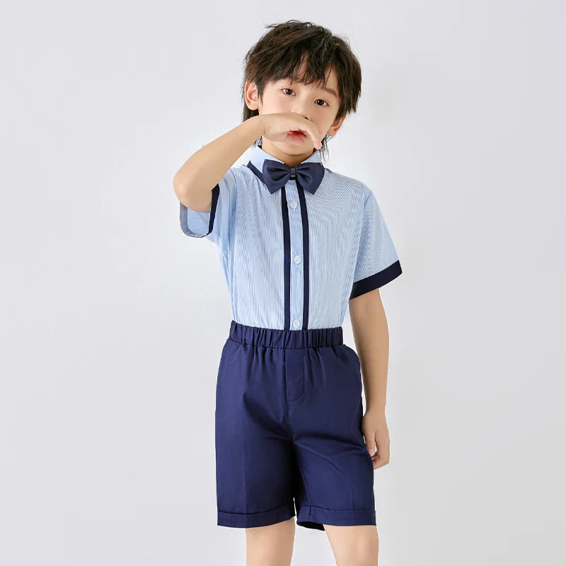 Twins Summer Birthday Wedding Party Dress Boys Girls School Uniform Child Graduation Ceremony Uniforms Children's Day Costume