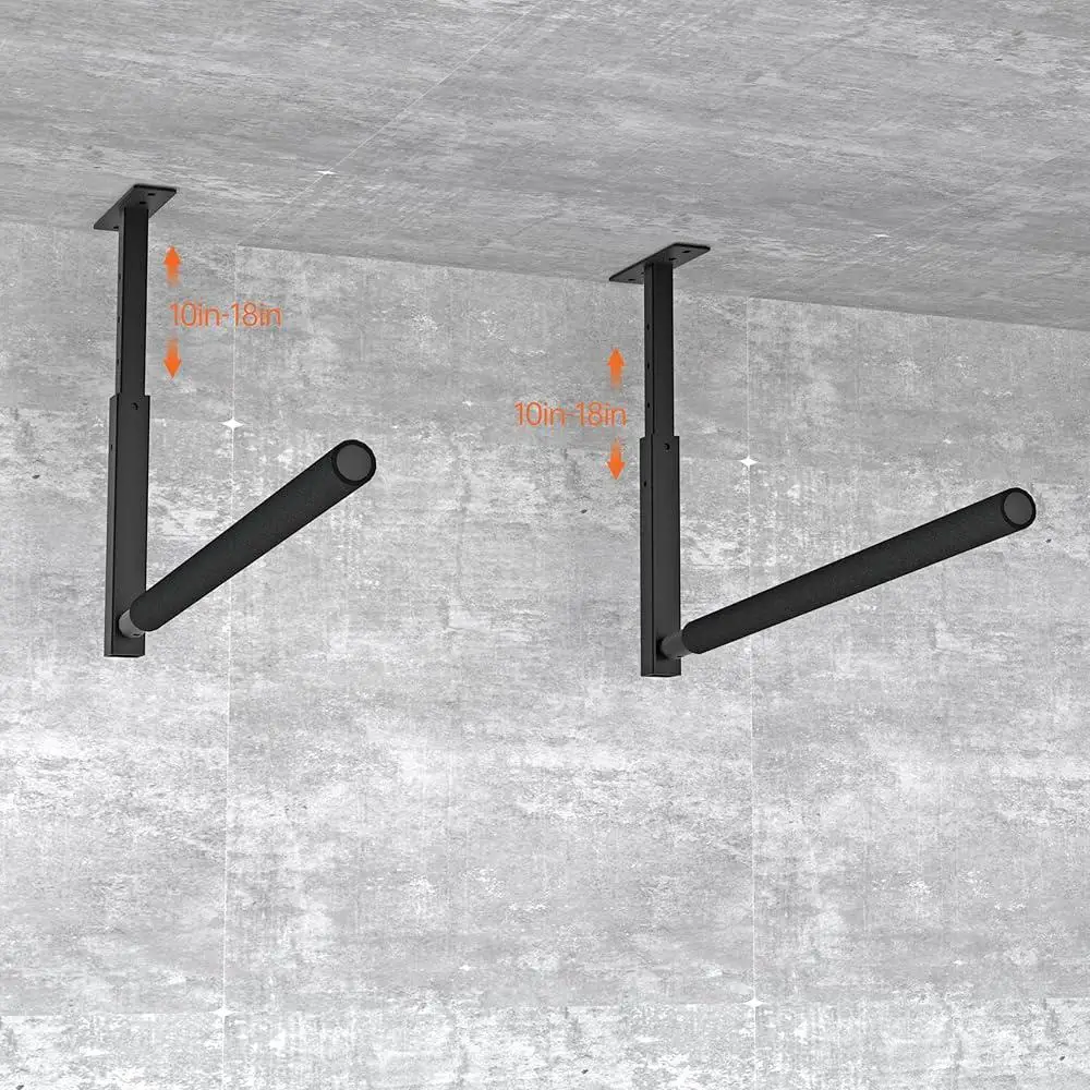 Adjustable Ceiling Rack Kayak Ladder Surfboard Storage Heavy Duty Garage Space Saver Overhead Organizer Easy Install
