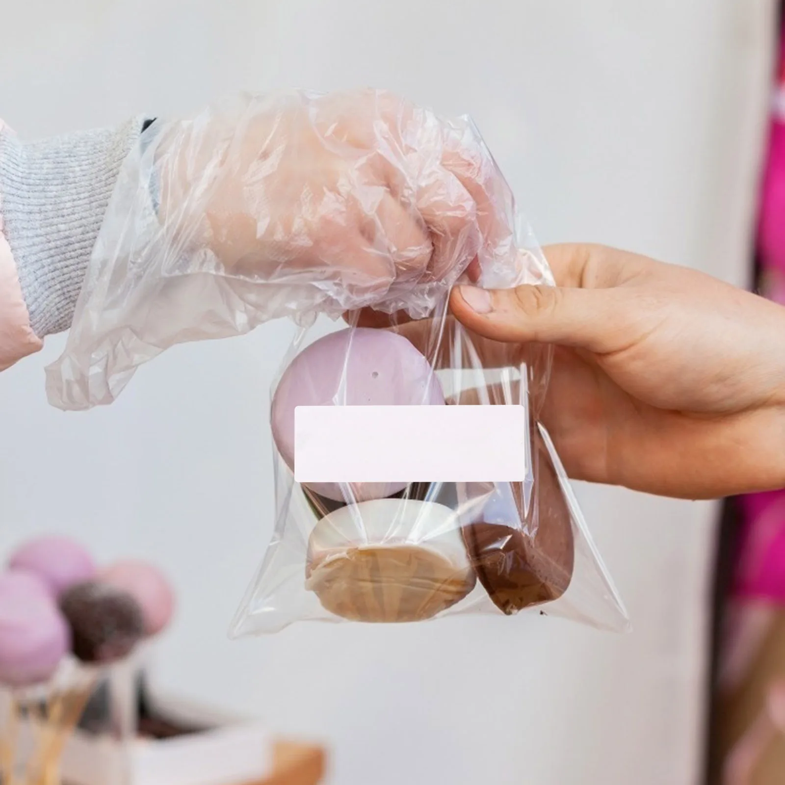 Food Labels Blank Meal Prep Sticker for at Party Storage Kitchen White Reusable Paper