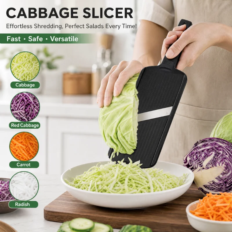 Cabbage Grater Salad Shavings Slicing Artifact Round Cabbage Purple Cabbage Shredded Specal Planer Vegetable Cuter Gadgets