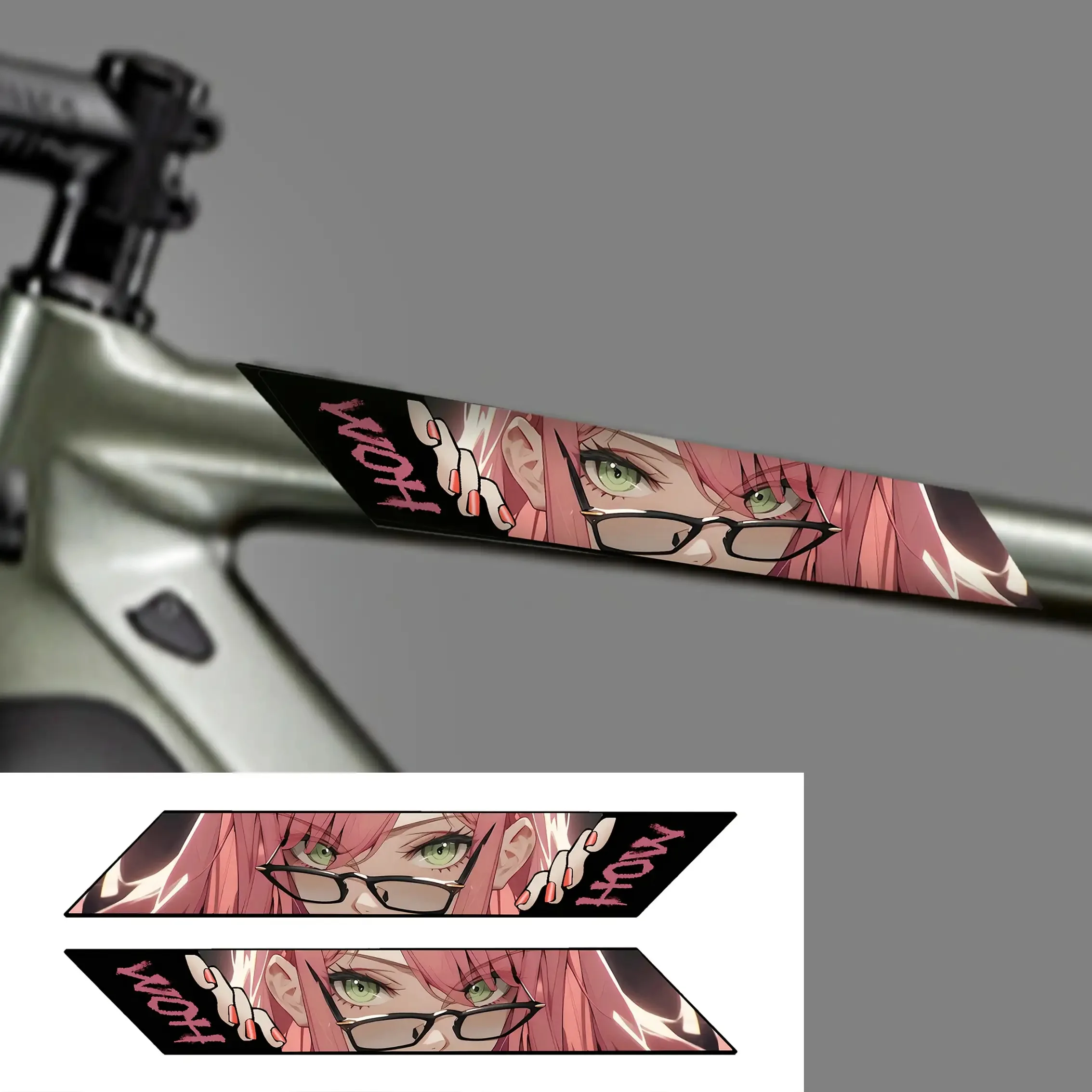 

Anime Cartoon Eye Motorcycle Helmet Sticker Waterproof Matte Vinyl Decal for Road Bike MTB Helmet Self-Adhesive Decor