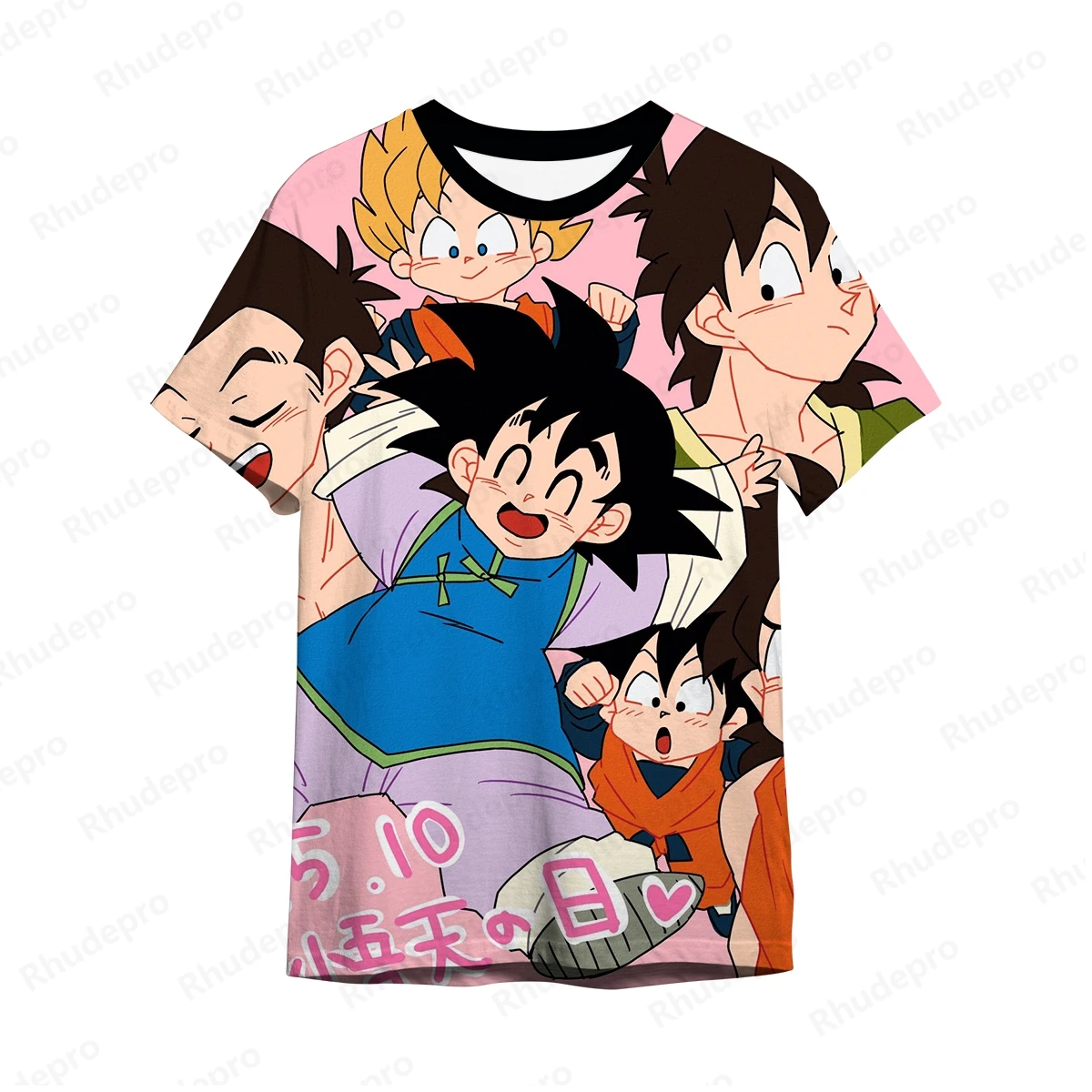 

Japanese Anime Shirt Men Fashion Men's Goku Anime Streetwear Trend Super Saiya Vegeta Oversized Hip Hop Y2k Children's T-shirts