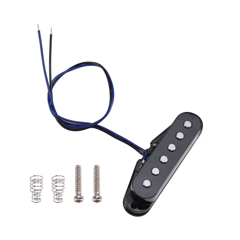 CGDS-Stacked Pickup MIDDLE For ST Guitar Noise Reduction Alnico 5 Staggered Top Pole Pieces Vintage Tone Noiseless Split Coil
