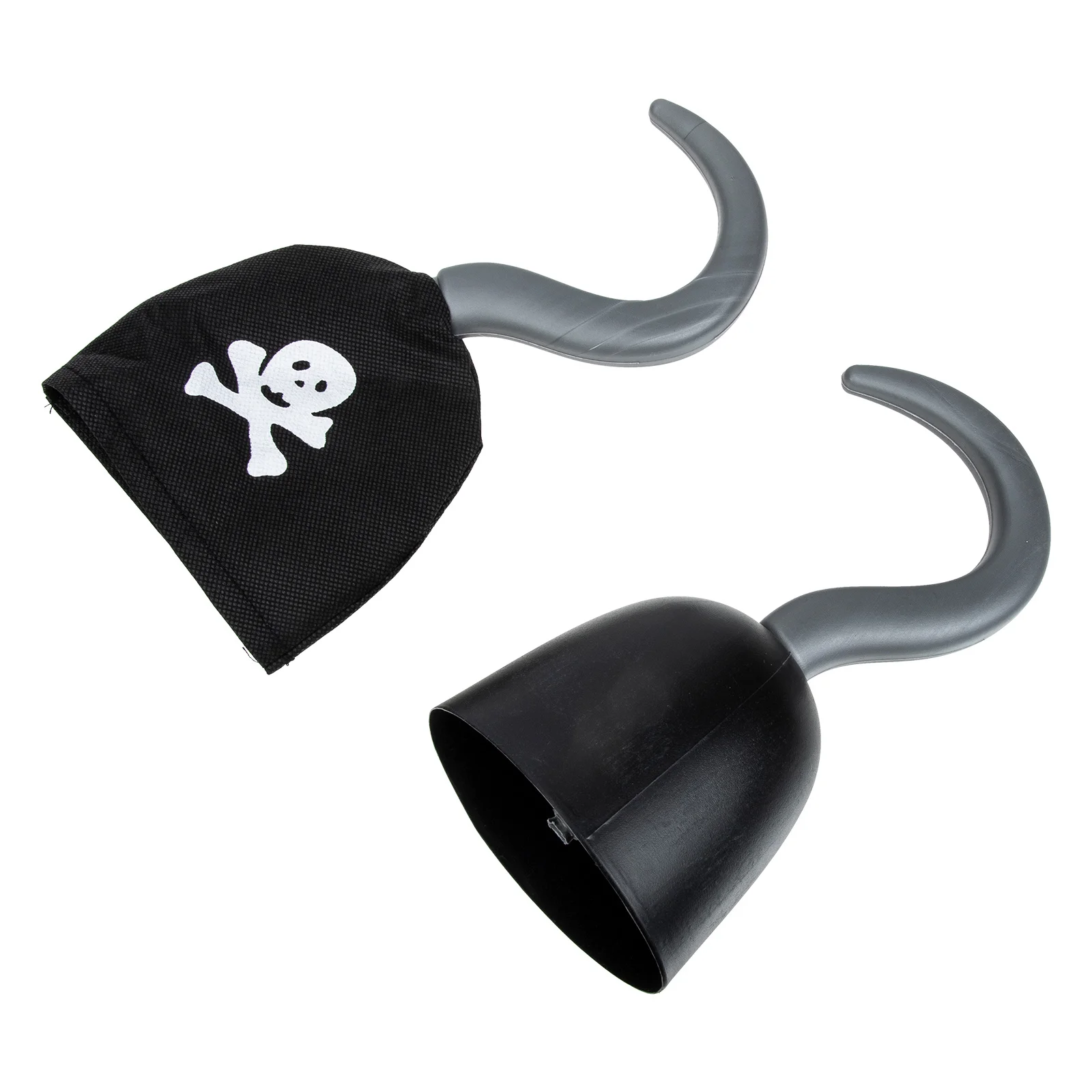 2pcs Pirate Hooks Lightweight Halloween Kids Costumes Cosplay Accessories Home Decor Role Playing Props Storage Solutions