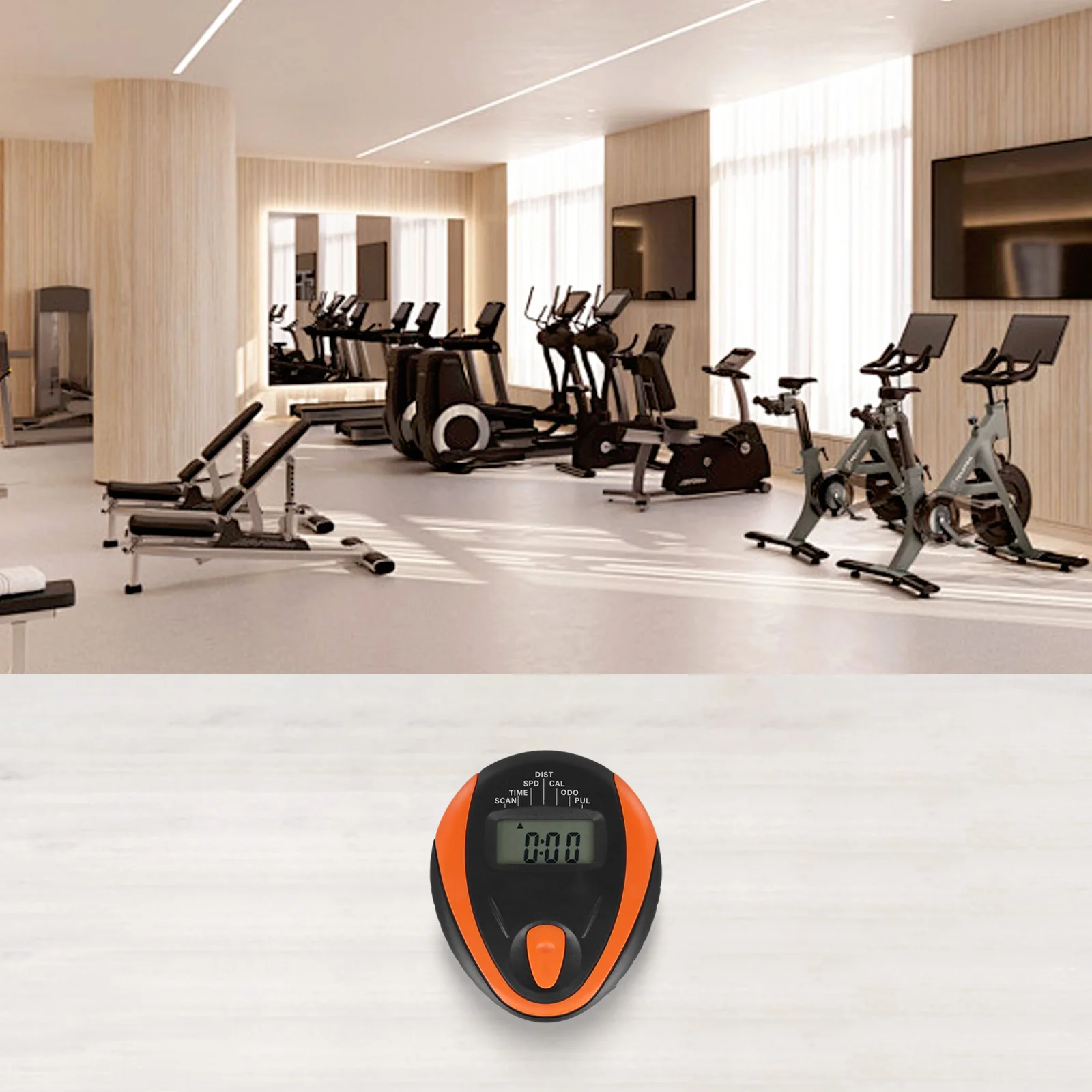 Exercise Bicycle Monitor with Multi Function LCD Screen for Tracking Speed Distance Time and Heart Rate During Workouts