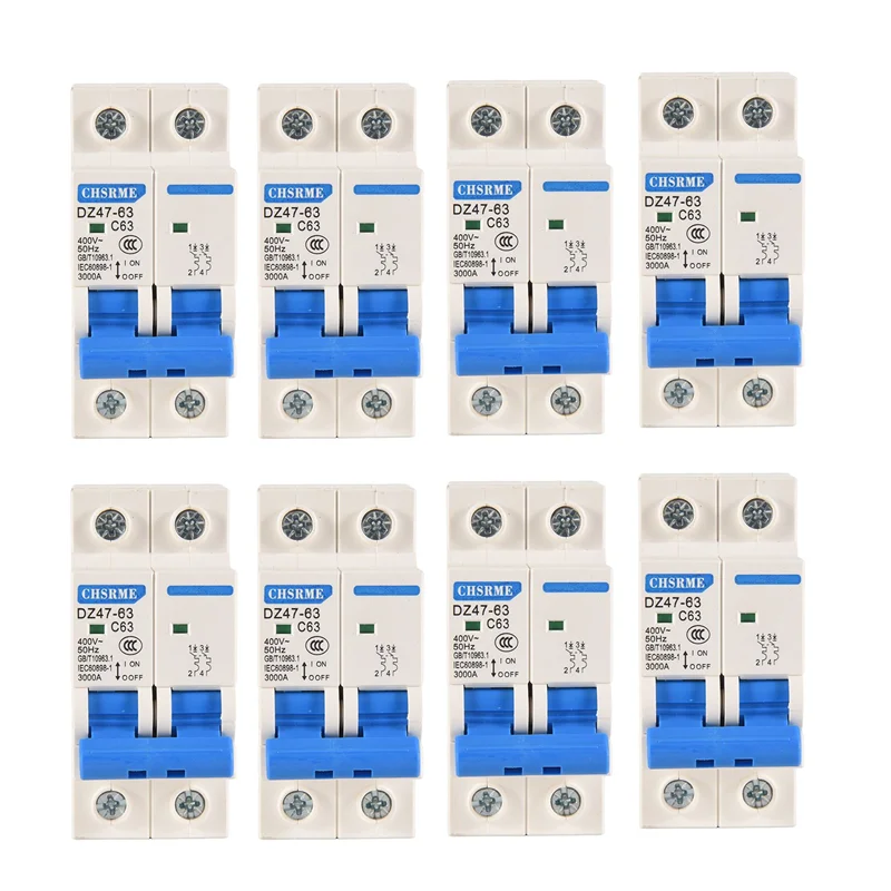 

ABUI-8X 2P 63A AC400V MCB Фотоэлектрический (Pv) солнечный автоматический выключатель переменного тока