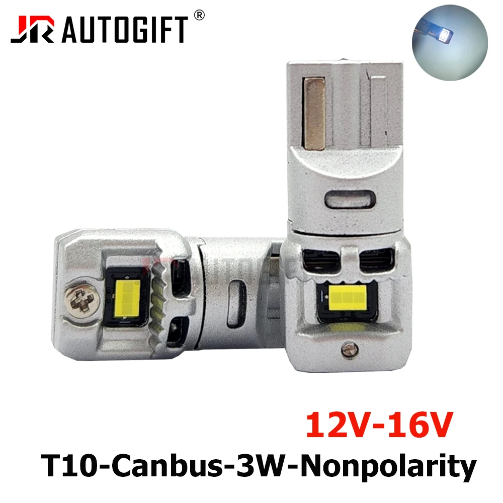

100 шт. Новые CANBUS лампы T10 501 194 12В-16В 2SMD без полярности, без ошибок, для замены, белые, для освещения салона, номерного знака