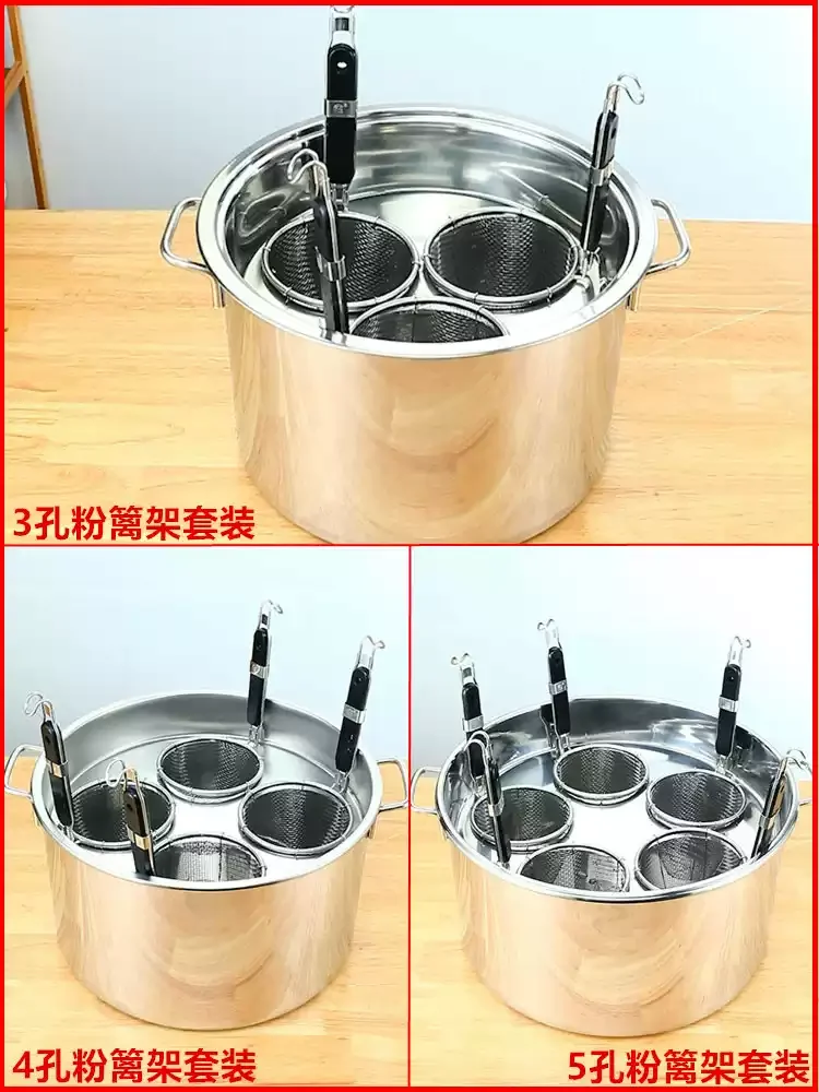 Cooker Compatible, for Stewing & Soup Making Stainless Steel Large Capacity Noodle Pot & Soup Bucket, Induction