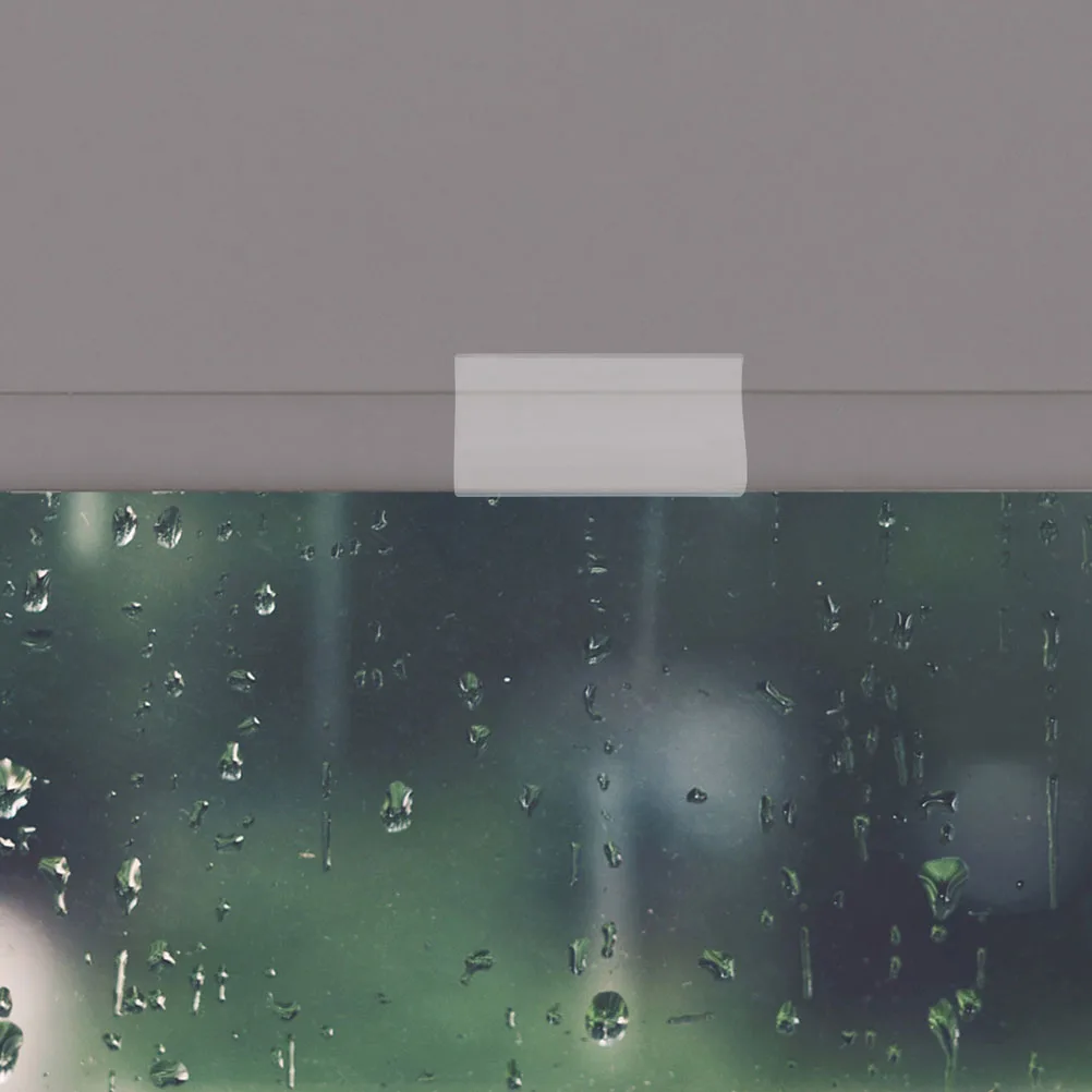 

2 pcs Plastic Roller Blind Grips Transparent Window Shade Pulls Rolling Curtain Fixing Clear Shutter Blind Pulls