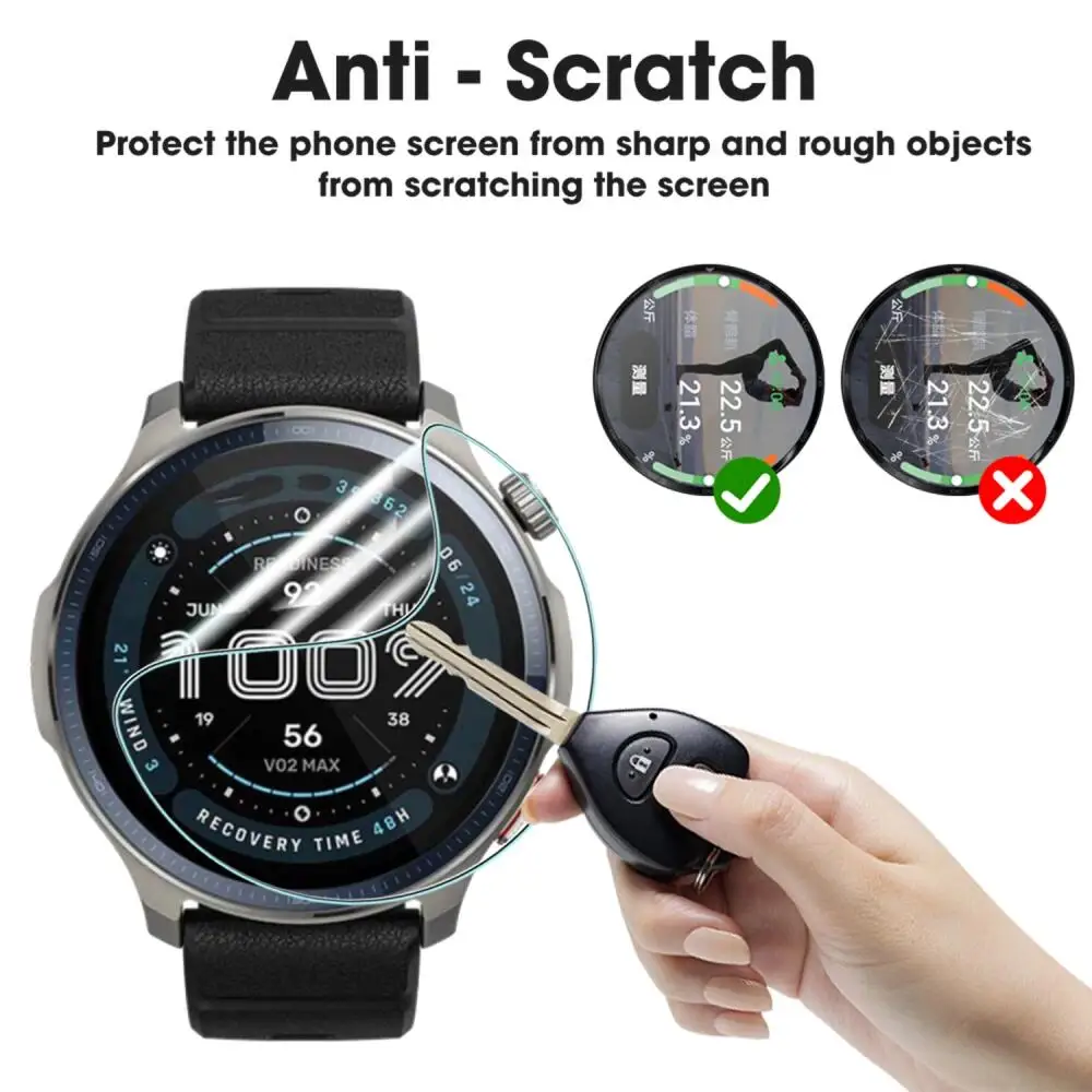 Amazfit Balance 2 용 1-3Pcs Huami Amazfit Balance 2 액세서리 용 TPU 화면 보호기 하이드로 겔 보호 소프트 필름