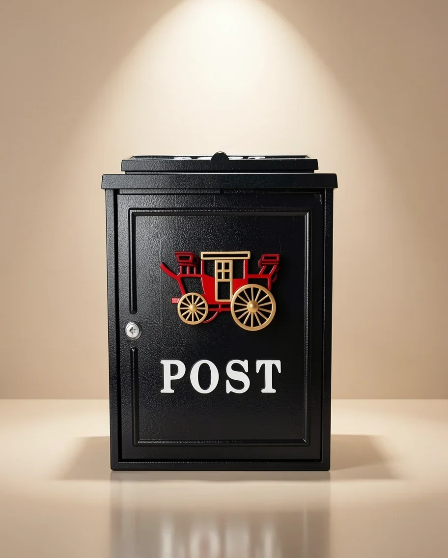 Mail Boxes with Key Lock, Large Capacity Wall Mount Mailbox for Outside, Locking Mailbox Wall Mounted, Rust-Proof Hanging Secure