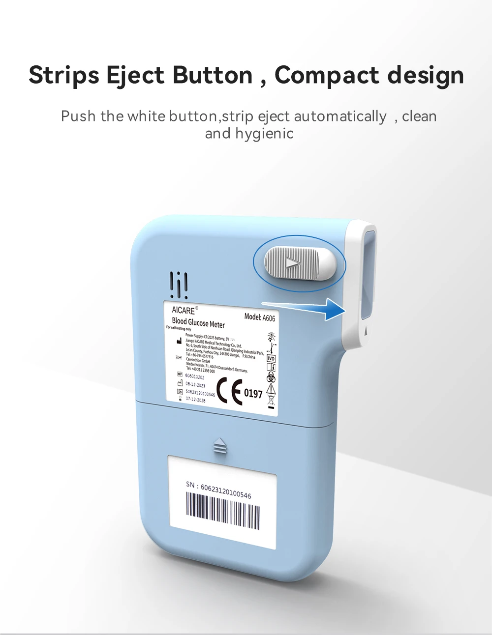Blutzucker-Monitor-Set mit Blutzucker-Teststreifen und Lanzetten, Glucometer-Lancing-Gerät, Reiseetui, Test für Diabetiker zu Hause – Detail 11
