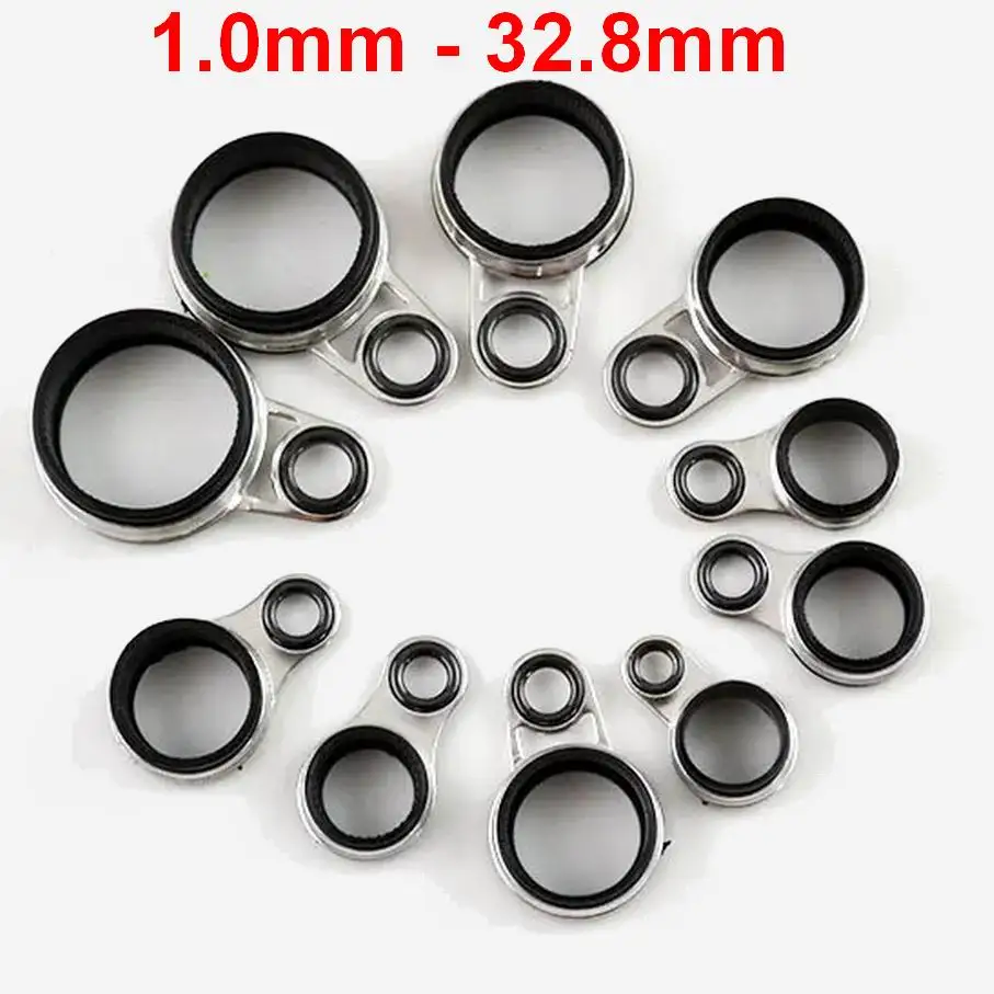 SG01 PART 1  3.9mm - 8.3mm Line Hole TM Rings Rock Fishing Rod Side Guide Ring Guides Rod Hole Sizes 1.0mm - 32.8mm