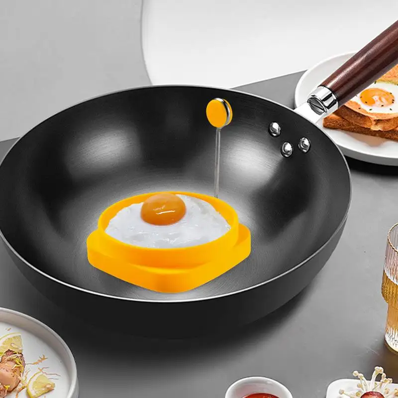 Silicone Egg Rings For Frying Eggs Non-stick Egg Molds Double-Sided Fried Egg Rings Heat Resistant Food Grade Egg Frying Rings