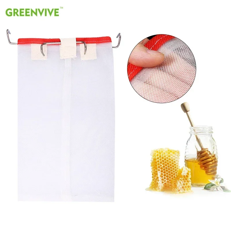 

Beekeeping Honey Strainer Screen Purifier Honey Sifter with Hook Honey Filter Mesh Nylon Bag Impurity Filter Beekeeping Tools