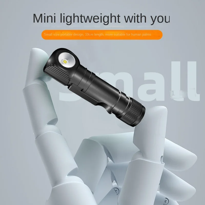 Corner Flashlight, Aluminum Alloy，Hand Pressure Resistant, Drop Resistant Headlight, Waterproof and Detachable for Night Fishing