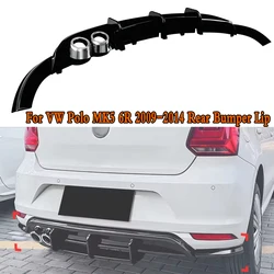 Für VW Polo MK5 6R 2009-2014 Hinten Lip Diffusor Spoiler Splitter Schutz Auto Styling Auto Zubehör Dekoration