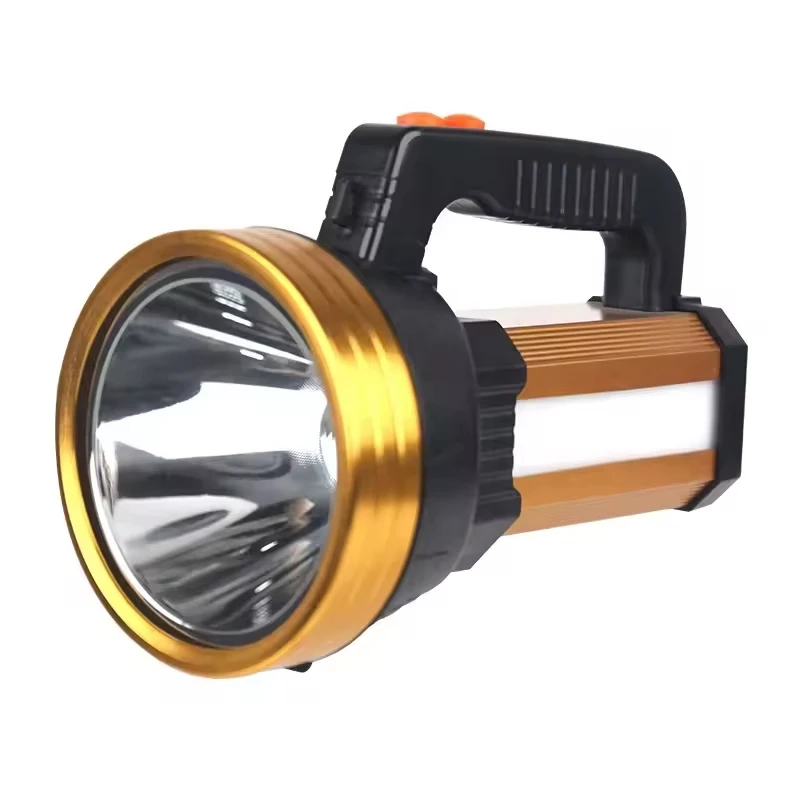 High power IP65 waterproof handheld LED flashlight 1000 lumens outdoor searchlight, smart battery display fast delivery