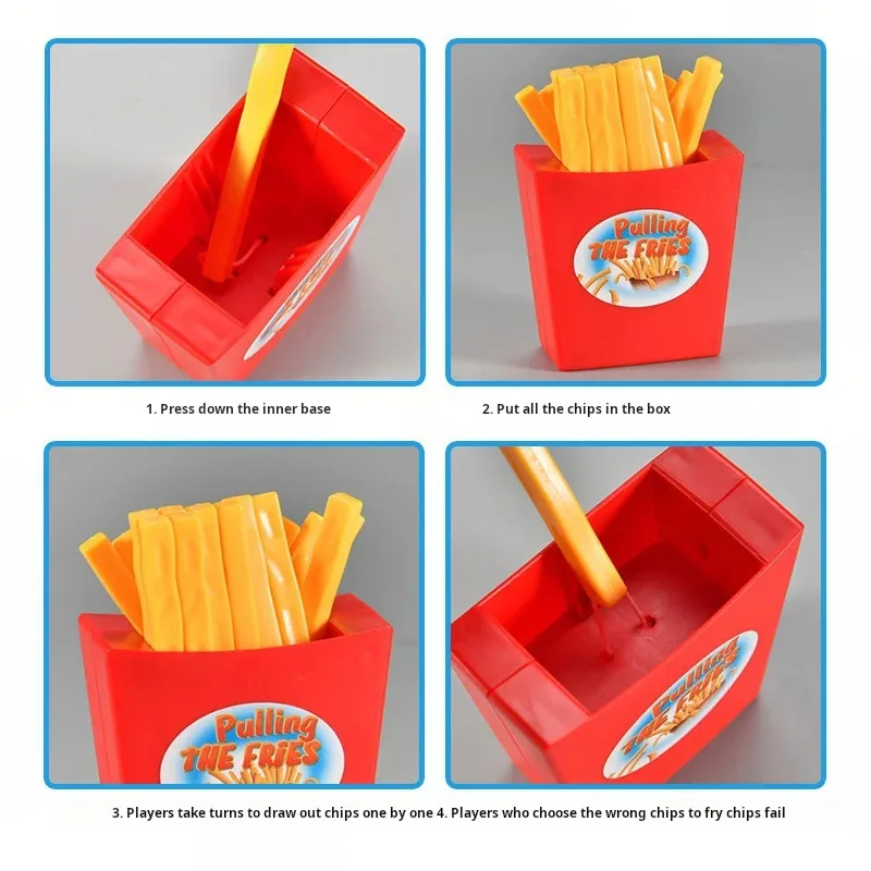 Juego de escritorio de patatas fritas voladoras, rompecabezas para interacción entre padres e hijos, juego de mesa, accesorios de fiesta, patatas fritas de rebote, regalo para niños