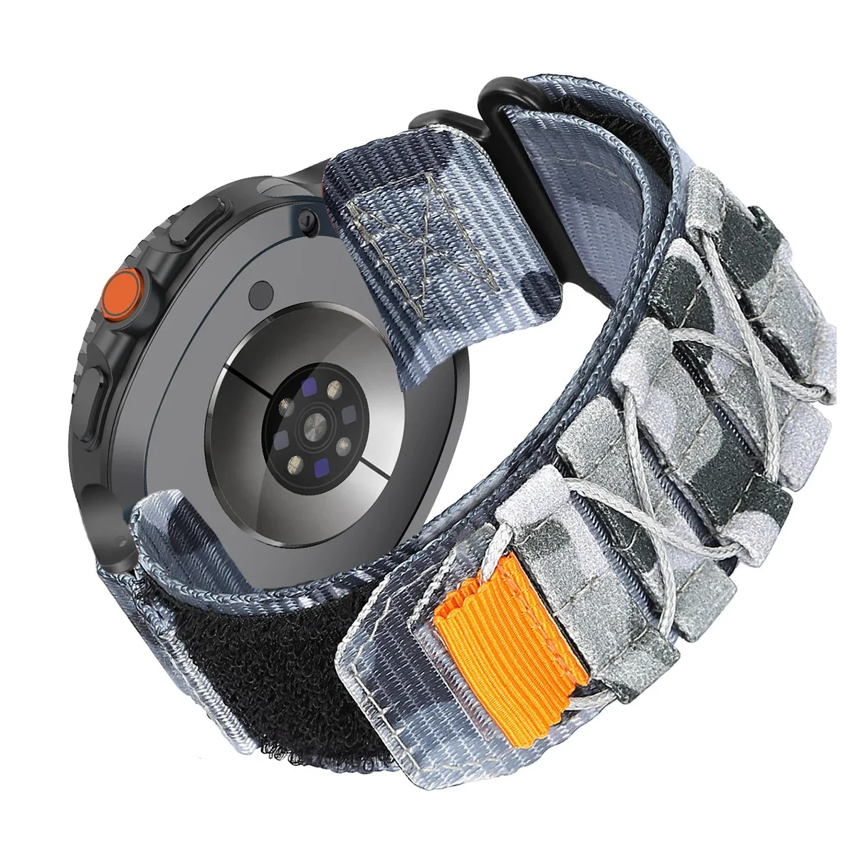 Tactical Nylon Loop Band for Samsung Galaxy Watch 9/8/8Classic Sport Wrist Bracelet for Samsung Galaxy Ultra 2026/2025/2024 47mm