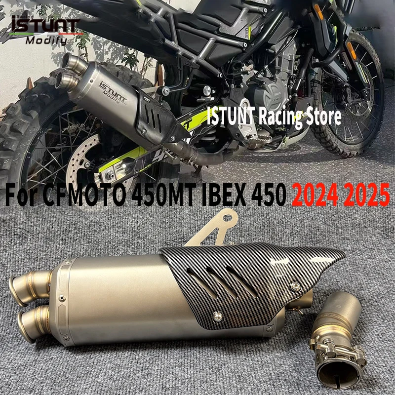 

Slip For CFMOTO 450MT 450 MT IBEX450 IBEX 450 2024 2025 Motorcycle Exhaust System Escape Moto System With Removable DB Killer