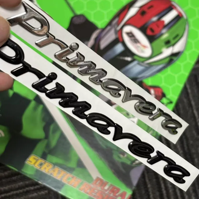 

Primavera S модификация значка мотоцикла, мягкая резина, яркая поверхность, наклейки, декоративная наклейка, подходит для Vespa Primavera 125 150