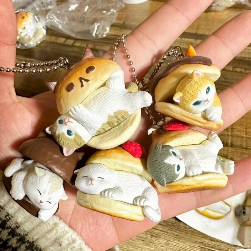 Hot Original Capsule Gashapon Toys Kawaii Mofusand Shrimp Nyan Neko  Cute Shorthair Tiger Orange Cat Figures Cats Wriggling Eggs