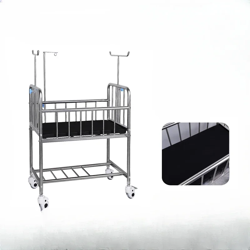 Newborn stroller stainless steel stroller assembly crib month care center club medical baby car