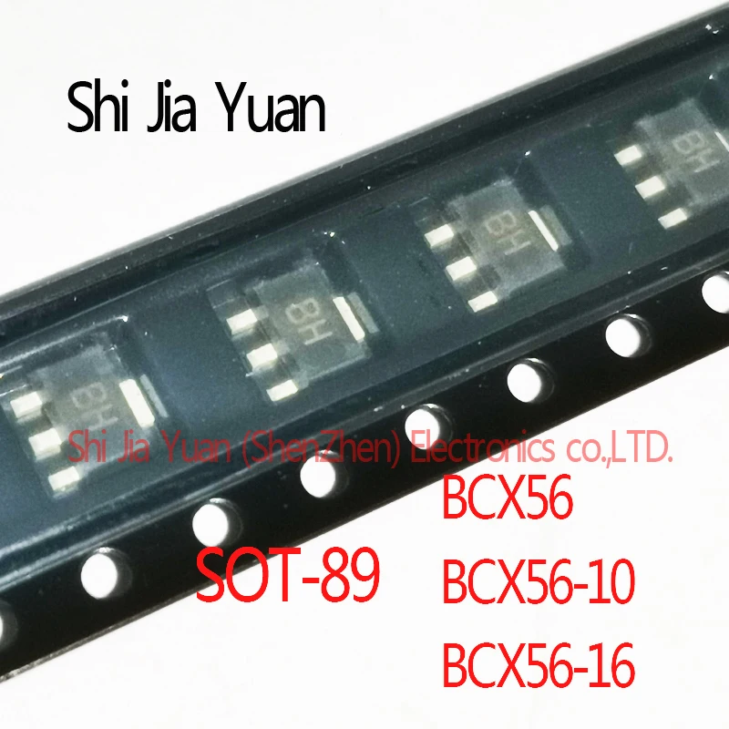 10PCS BCX56 BH  BCX56-10 BK BCX56-16 BL SOT-89 BCX56,115 BCX5616TA NPN 80V 1A  NPN medium power transistors SMD