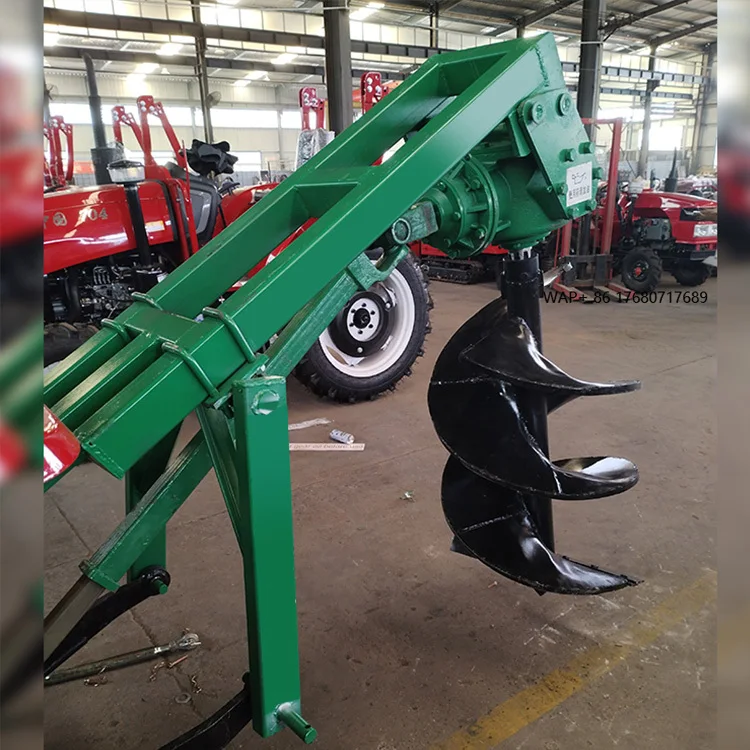 

High Efficiency Tractor Mounted 500mm Auger Diameter Ground Hole Drill / Earth Auger