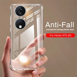 Honer X7b 4G Case Transparent Airbags Shockproof TPU Soft Cover For HonorX7b Honor X7b X 7b X7 b 4G 6.8