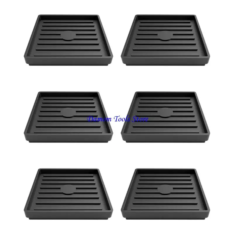 57BE TPU Material Casters Cups Odorless Tool Easy Installation Furniture Glides 6pcs for Sensitive Household Environment
