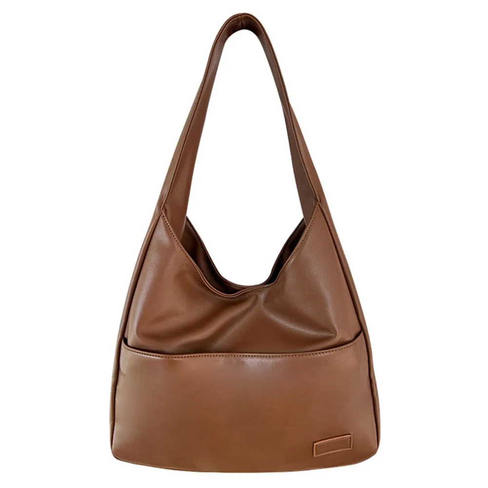 Damska torba Hobo w stylu vintage Modna torba na ramię ze skóry PU Duża pojemność Retro Tote Torebka Miękka torba pod pachę Codzienna torba randkowa