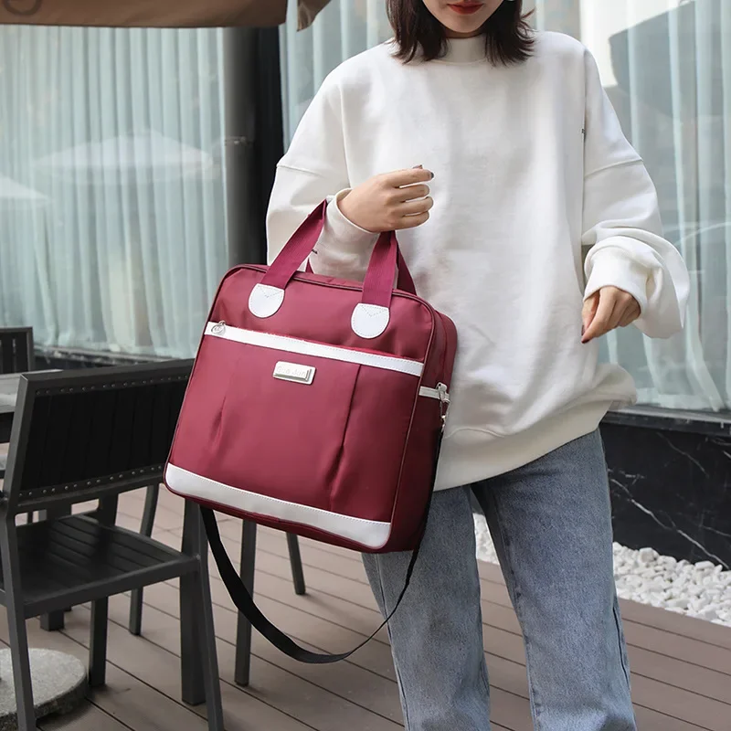 

Women's Portable Travel Bag Luggage Bag Suitcase Handbag Large Capacity Fashion Student Crossbody Bag With Shoulder Strap
