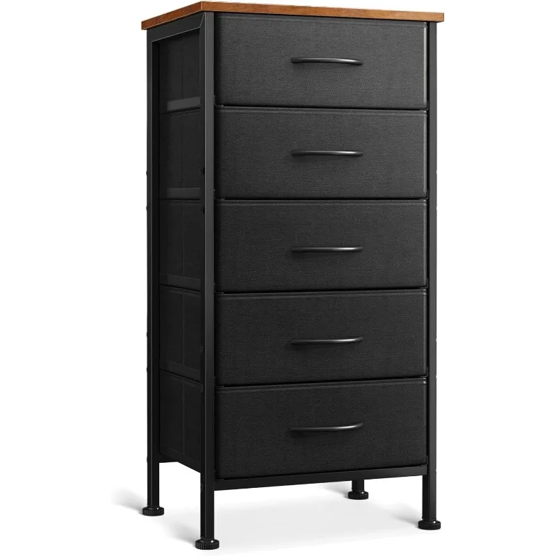 

Small Dresser for Bedroom with 5 Storage Drawers, 31" Tall Dresser Chest of Drawers End Table for Living Room
