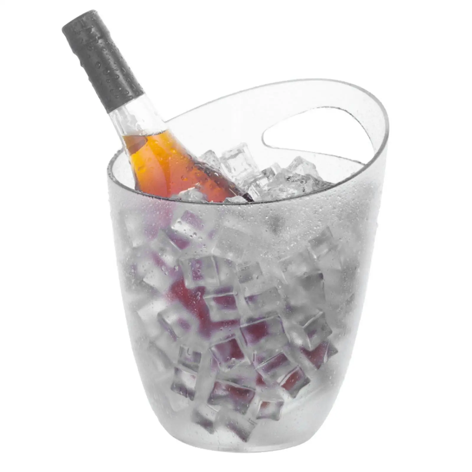 3L Transparent Ice Bucket Drink Tub Champagne Beer Wine Chiller for Wine Bottle Freezer Cocktail Bar Restaurant Champagne Pub