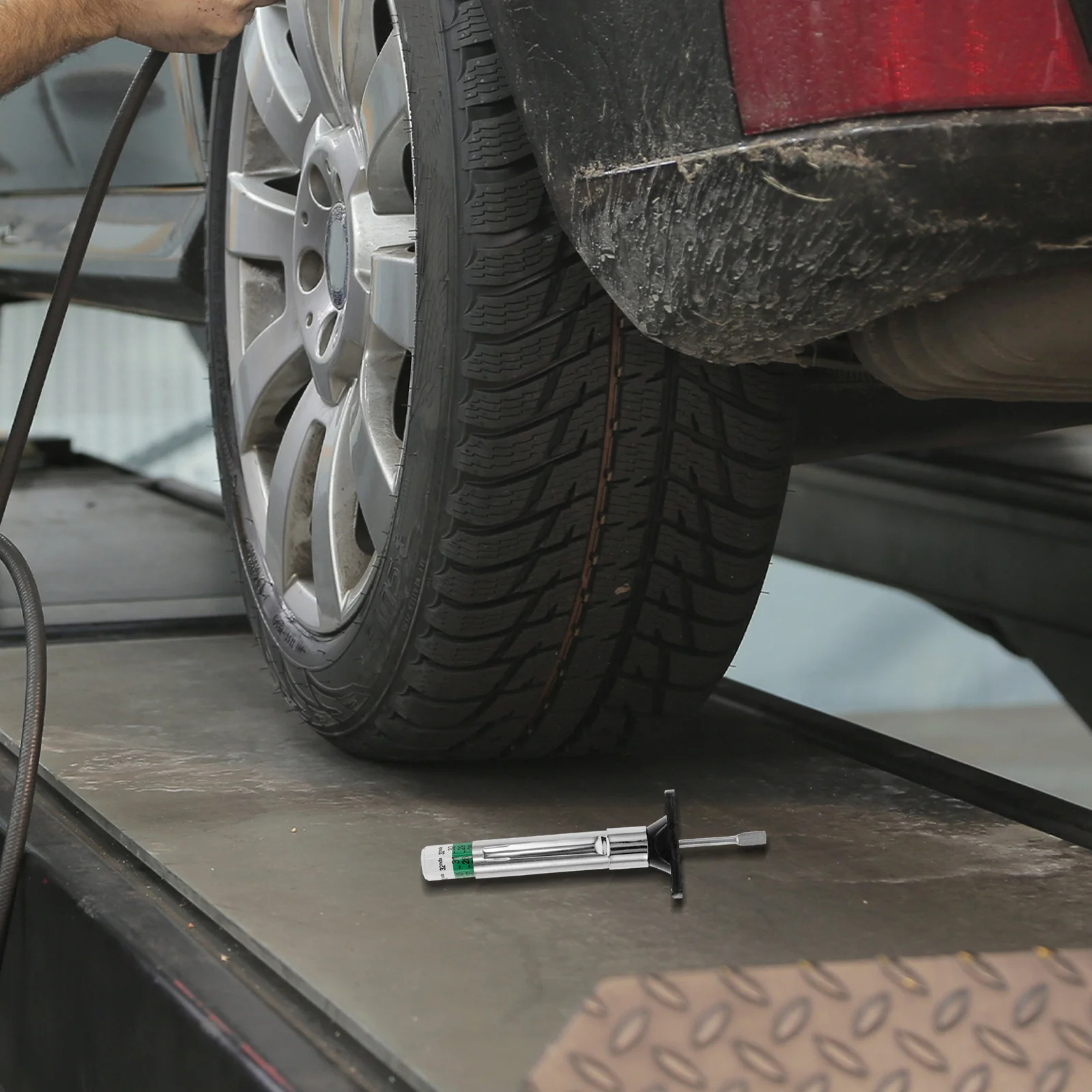 10Pcs Tire Tread Depth Meter Heavy Duty Gauge Tool for Vehicle Maintenance Coded Tread Ruler Included