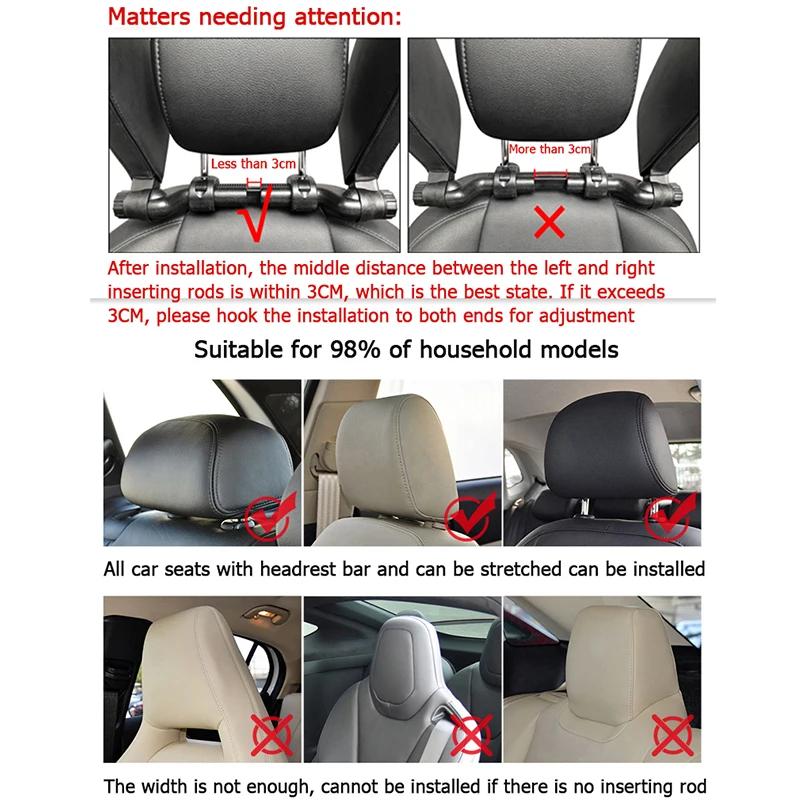 Almohada para reposacabezas de cuello de coche, cojín de espuma viscoelástica para asiento de coche, soporte telescópico para cabeza lateral para