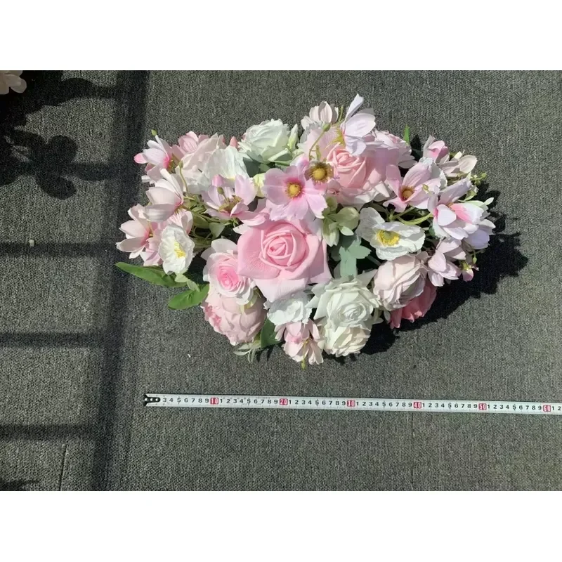 Customized artificial real touch wedding desktop flower ball arrangement Chinese event decorative table ornament