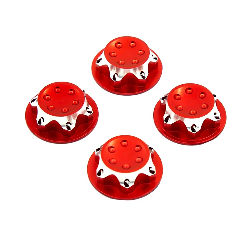 4 قطعة/الوحدة الألومنيوم محور عجلات غطاء غطاء مضاد للغبار 17 مللي متر عرافة الجوز ل RC 1:8 نموذج سيارة المضادة للانزلاق غطاء الاطارات #3