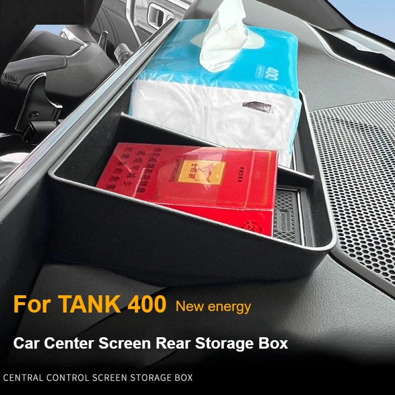 

For Great Wall TANK 400 Car Center Contro Screen Rear Storage Box TANK400 New Energy Storage Box Behind Center Console Screen
