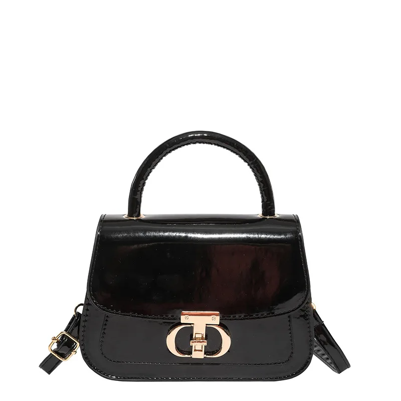 Новинка 2023 года, женская роскошная маленькая квадратная сумка через плечо с замком, вместительная сумка через плечо с регулируемым ремешком для поездок на работу и ежедневное использование