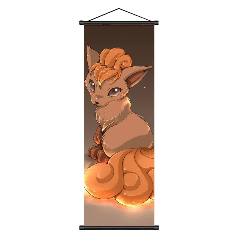 ملصقات التمرير المعلقة من Pokémon Vulpix - ديكور حائط أنيمي رائع ورقيق لمحبي Pokémon