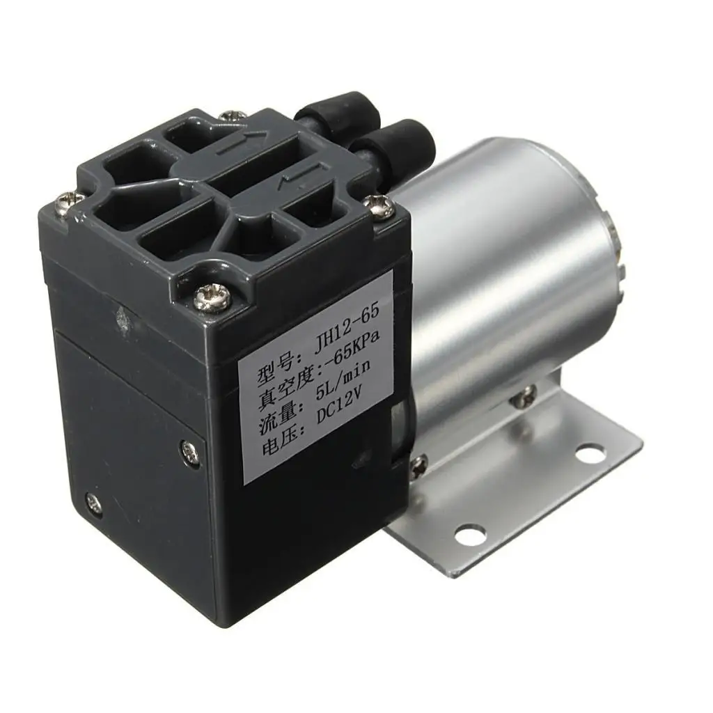 High Performance Vacuum Priming Pump Iron Compact Design Industrial Suction Pump for DC12V Laboratory and Instrumentation