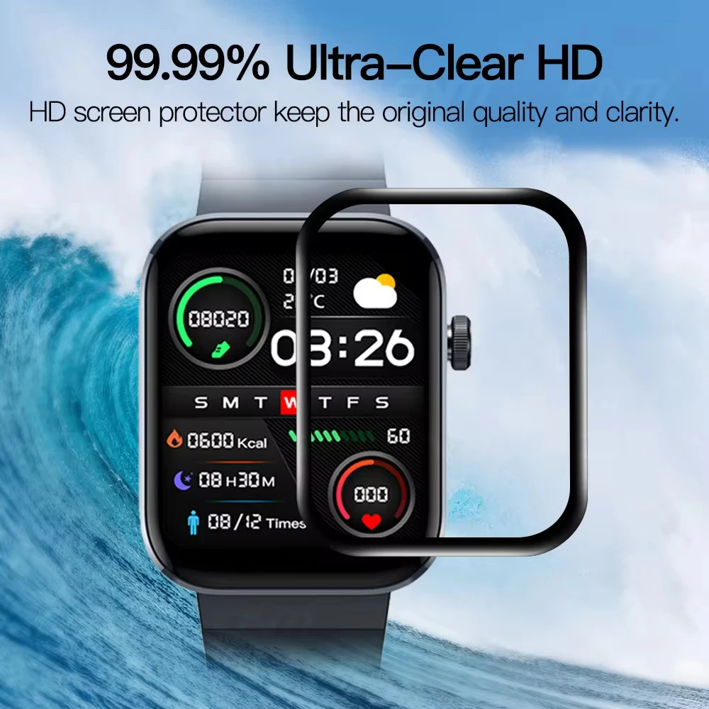 Пленка для часов Mibro T1, аксессуары для полного покрытия, защита экрана от царапин, 3D изогнутые края, защитная пленка HD для Mibro T1