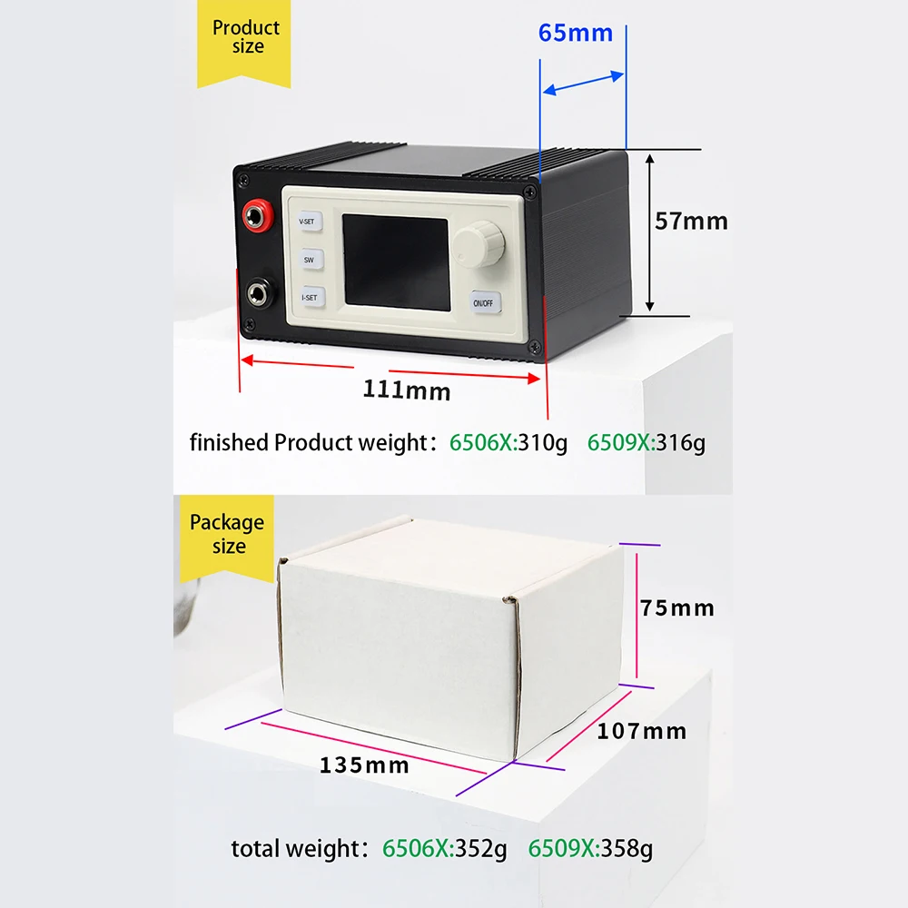 Regulador de voltaje CC ajustable CNC, fuente de alimentación de voltaje constante, módulo Buck de corriente constante, carga MPPT, XY6506X/XY6509X