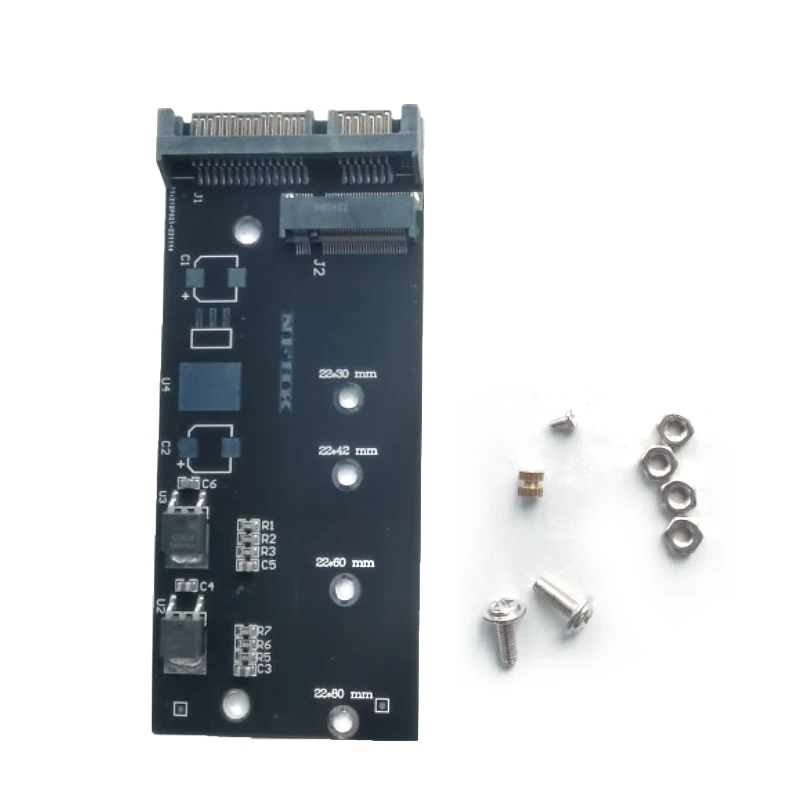 1Piece B+M Key SATA M.2 Ngff Ssd To Sata 3 Raiser M.2 To Sata Adapter Expansion Card M.2 SATA Adapter Raiser M2 To SATA Adapter