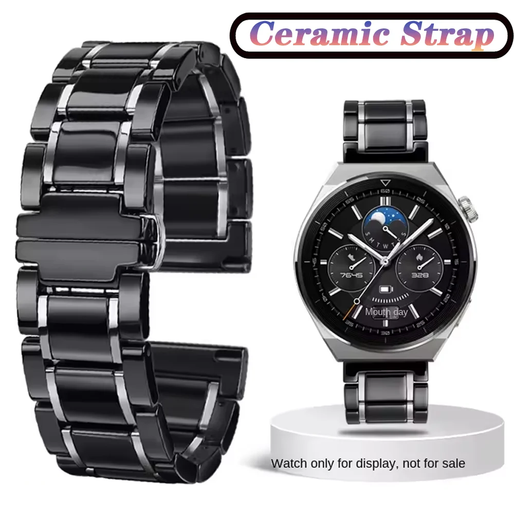 

Керамический металлический ремешок 22 мм 20 мм для Samsung Watch 7 6 5 4/Huawei Watch 5/GT6-5 Pro, сменный браслет для Amazfit T-REX3 Pro Correa